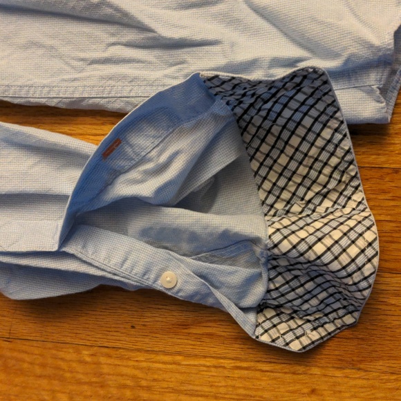 Like new Ben Sherman dress shirt 16 34/35 100% cotton textured button down shirt - Picture 3 of 7